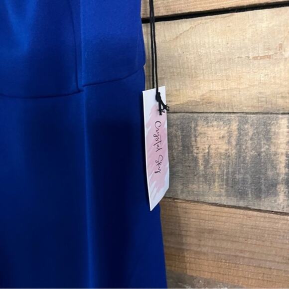 Crystal Sky Blue Feather Dress Size Medium - Picture 5 of 11